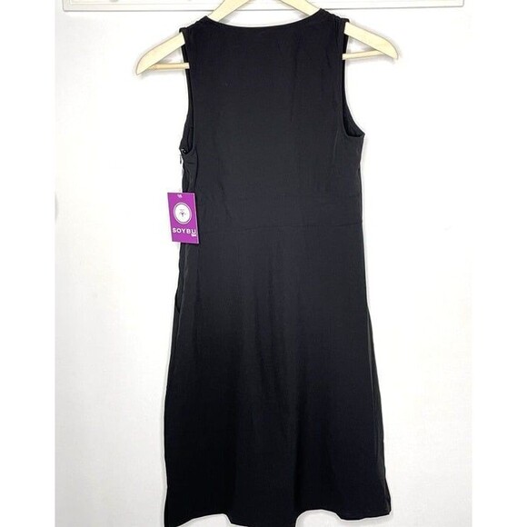 Soybu Sport Womens Dress Size XS Black Casual Sleeveless Athletic w/Pockets-NEW - Picture 2 of 6